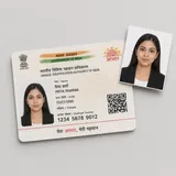India Aadhaar Card photo example