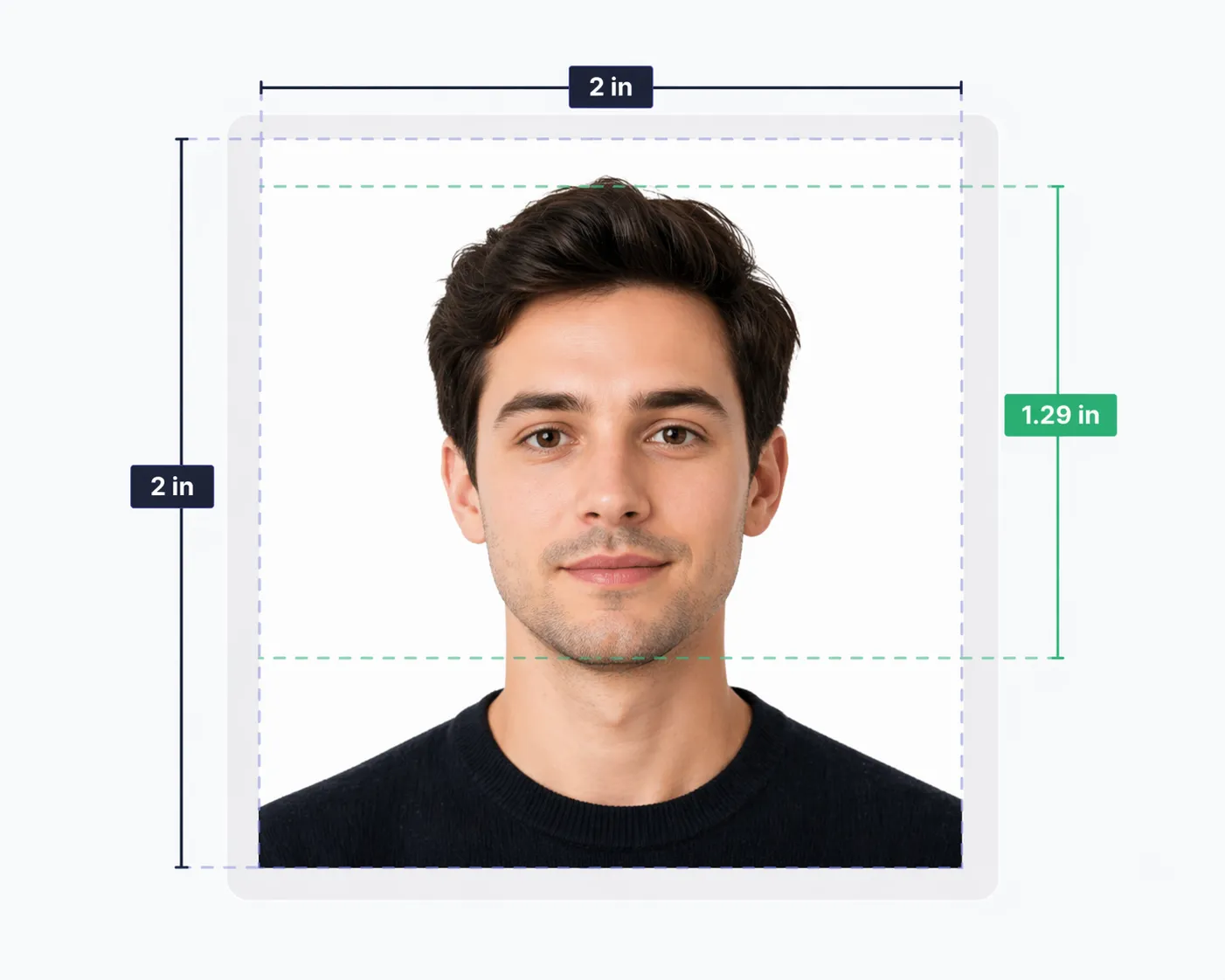 AI photo verification with measurement overlay