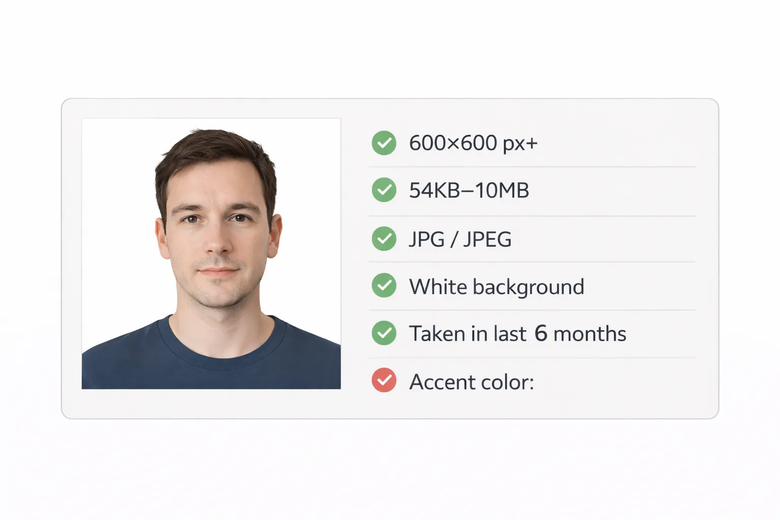 US passport photo requirements checklist