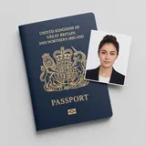 United Kingdom Passport photo example