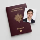 France Passport photo example