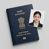 India Passport photo example