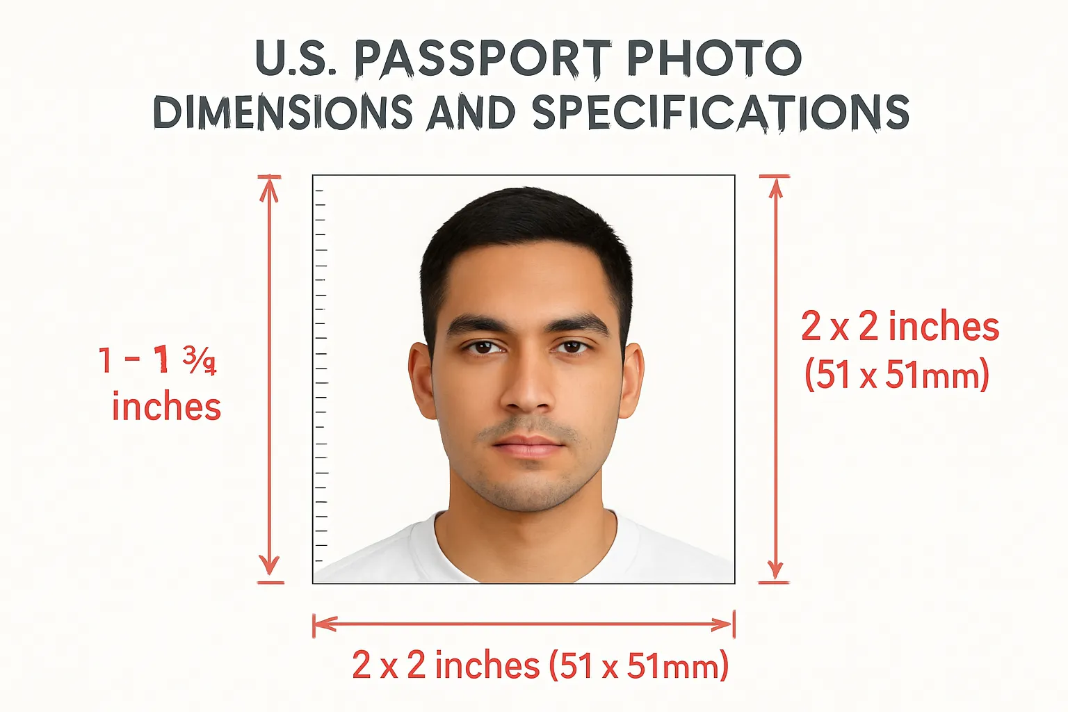 Especificaciones de foto de pasaporte americano