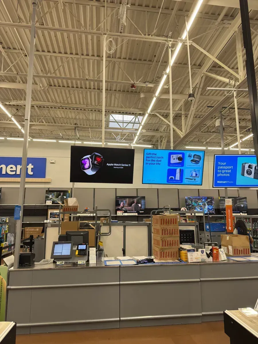 Picking up the 4x6 print order at the Walmart Photo Center