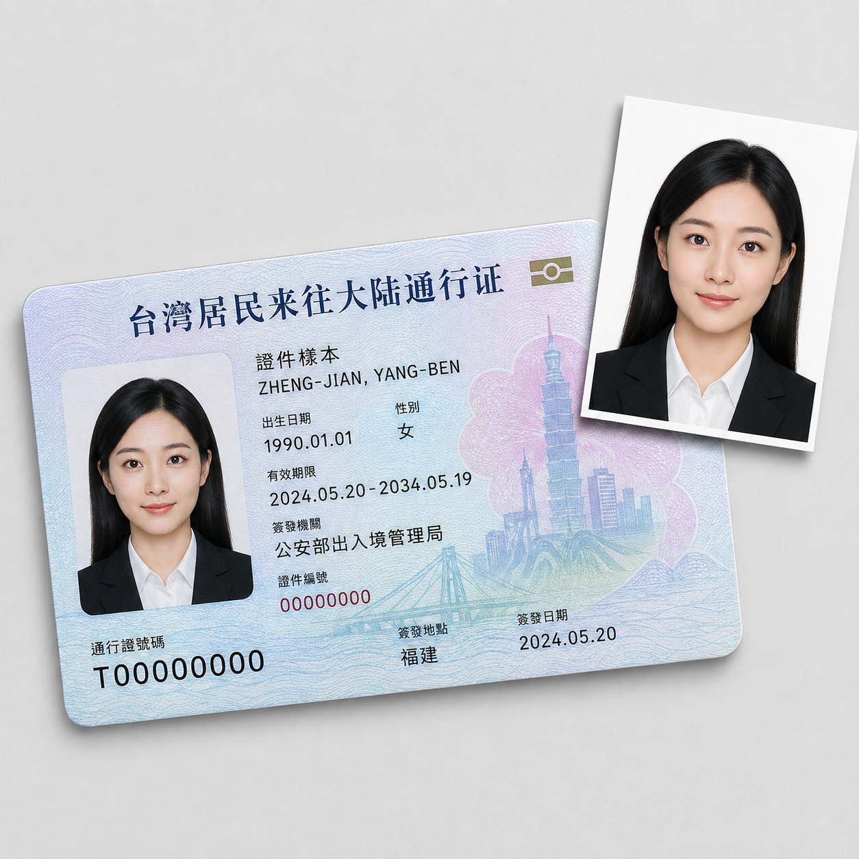 台胞證 illustration
