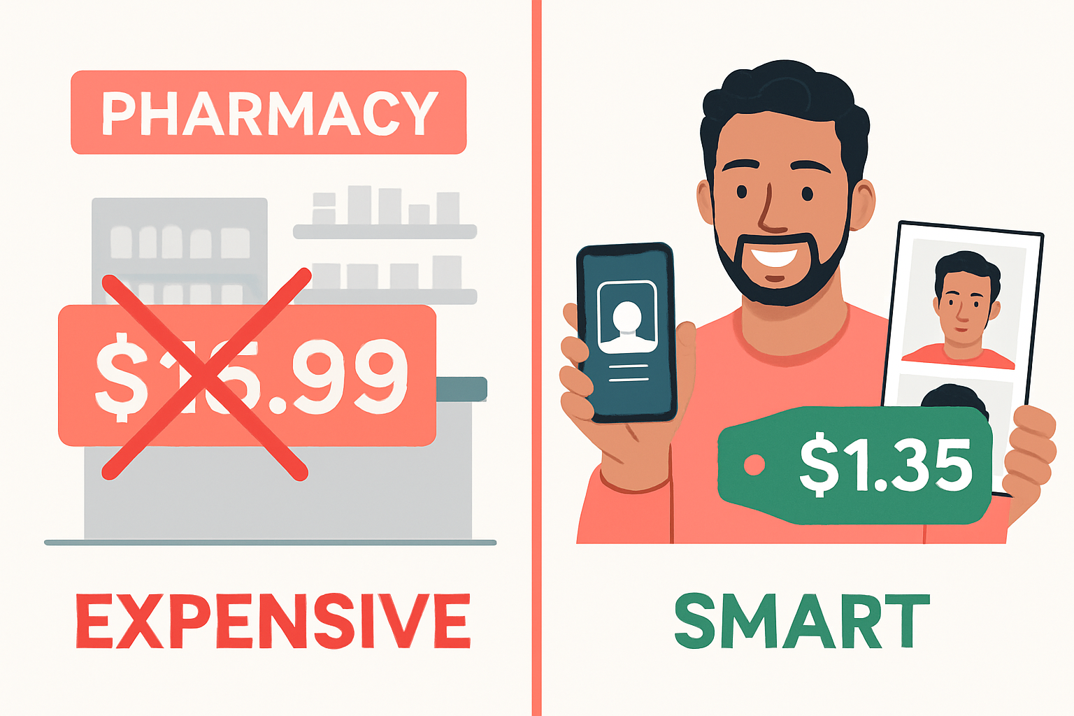 Comparación de precios para imprimir fotos de pasaporte en CVS, Walgreens y en casa