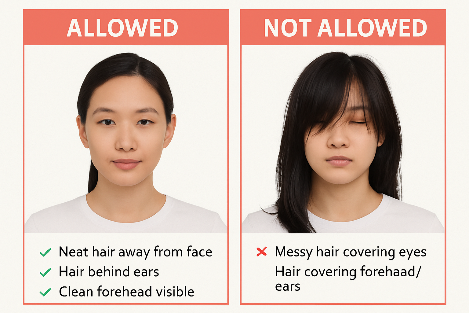 护照照片发型要求指南