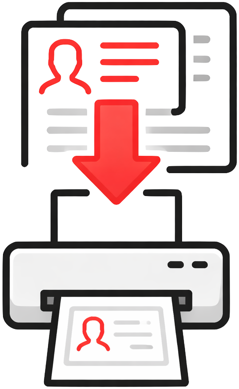 Print your 4×6 passport photo sheet at any store kiosk
